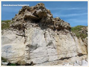 Quarried cliff face on the Isle of Portland