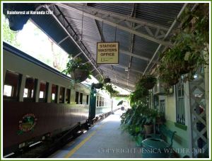 View of the railway station at Kuranda