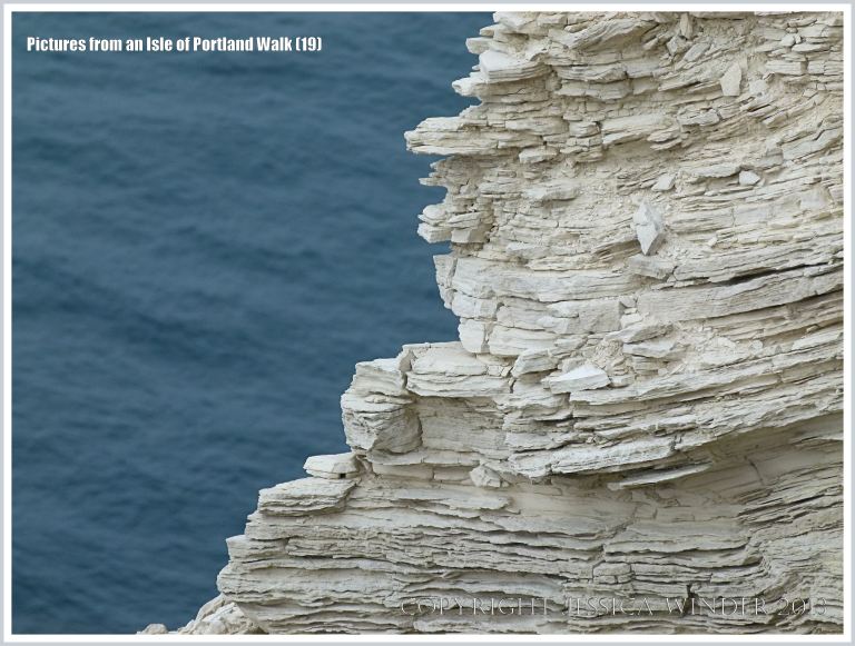 View from the cliff-top coastal path on the west coast of the Isle of Portland