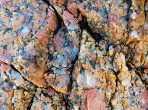 Close- up of the pattern in granite at Dogs Bay