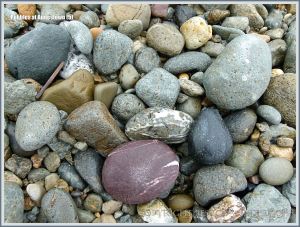 Pebbles on a Copper Coast beach