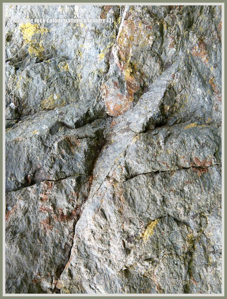 Close-up of rhyolite rock texture