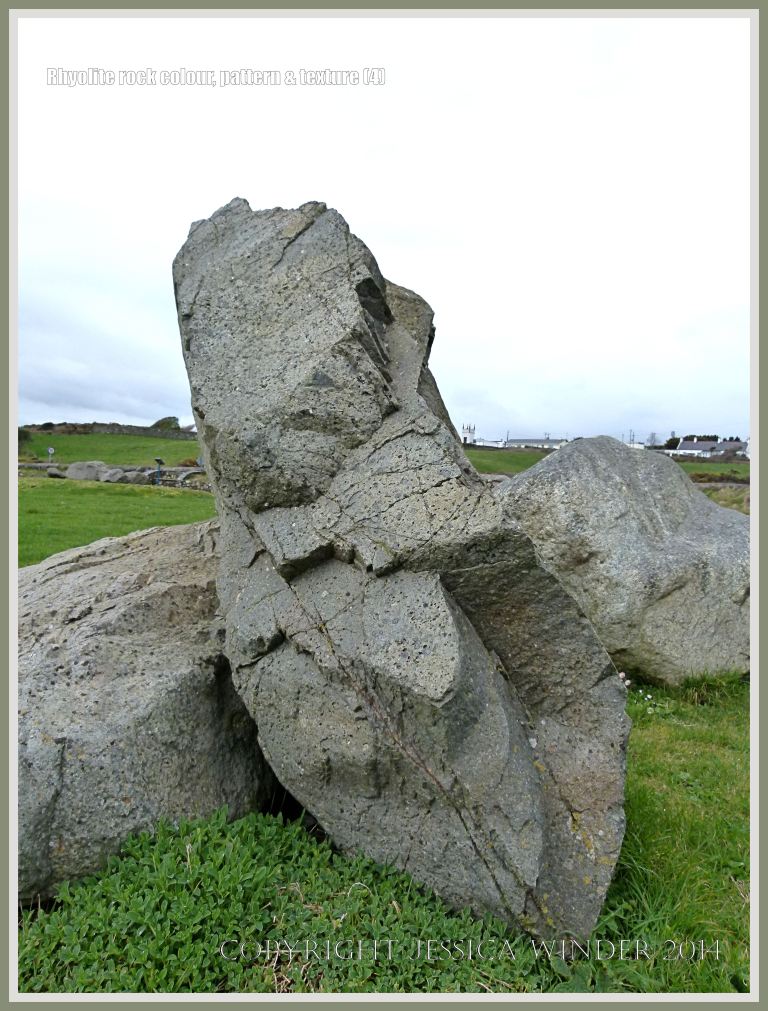 Rhyolite boulder in the Bunmahon Geological Garden