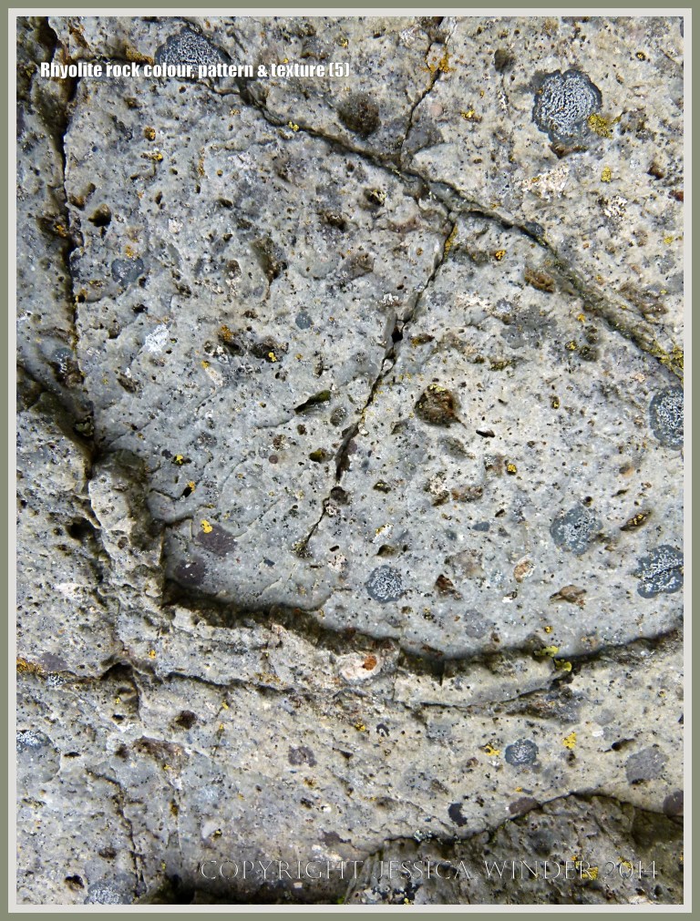 Close-up of rhyolite rock texture