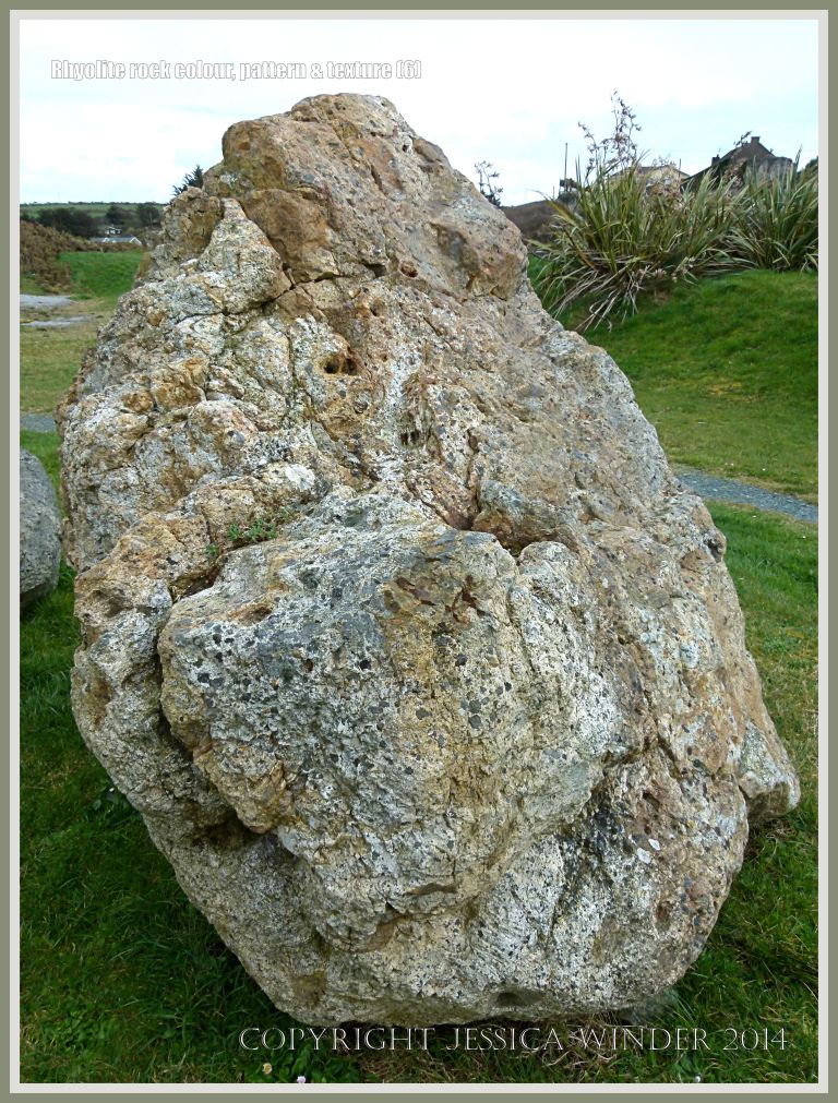 Rhyolite boulder in the Bunmahon Geological Garden