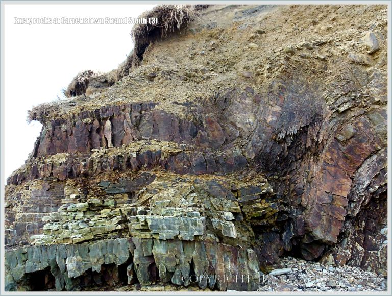 Cliff face at the southern end of Garrettstown Strand