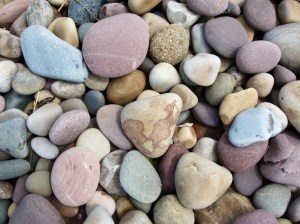 Pebbles on a Gower beach