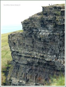 Rock strata at the Cliffs of Moher