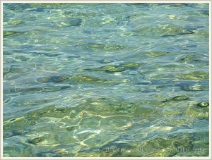 Pattern and texture in shallow lapping water on Normanby Island