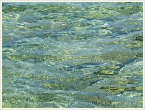 Pattern and texture in shallow lapping water on Normanby Island