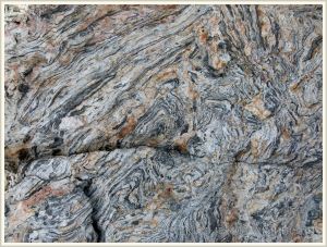 Natural pattern in bedrock on Normanby Island