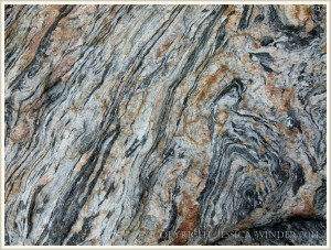 Natural pattern in bedrock on Normanby Island