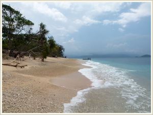 Coral beach on Normanby Island