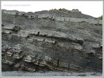 Cliff face rock strata