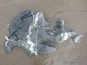 Naturally sculptured limestone rocks at Mewslade Bay