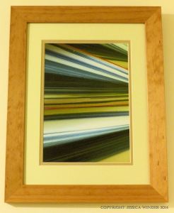 Abstract striped pattern in leaves