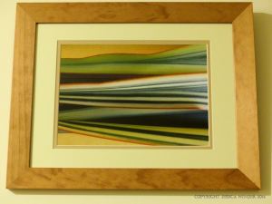 Abstract striped pattern in leaves