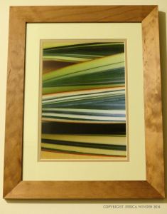 Abstract striped pattern in leaves