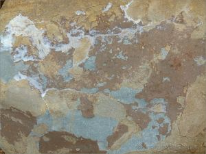 Rock pattern and texture in a beach boulder