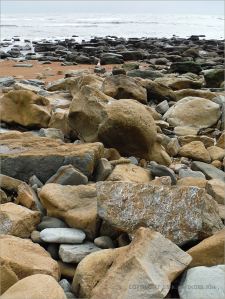 Boulders on the seashore
