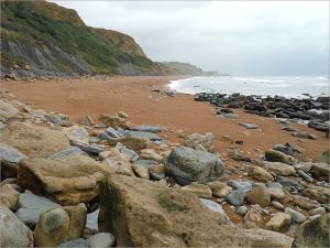 Boulders on the seashore