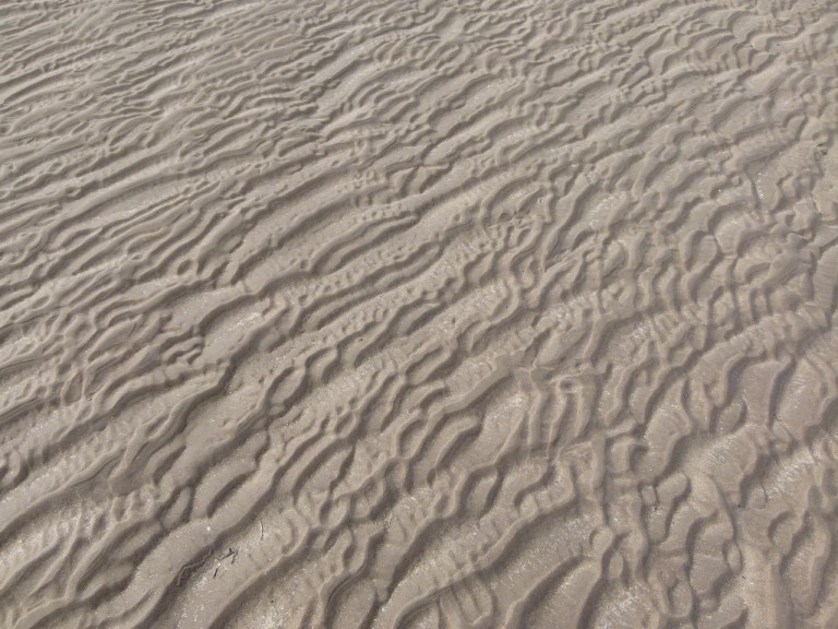 Natural sand ripple patterns