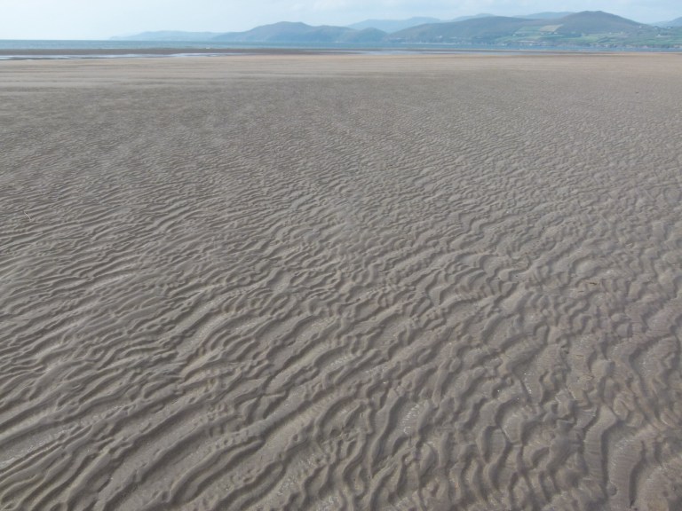 Natural sand ripple patterns