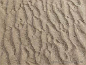 Natural sand ripple patterns on the beach