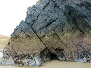 Section of Rhossili cliff