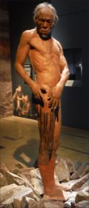 Model of an early example of Homo sapiens body