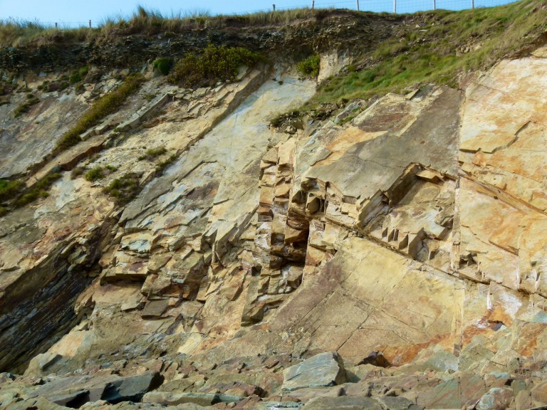 Silurian Period rocks belonging to the Dunquin Group on the Irish Coast.