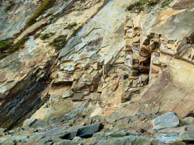 Silurian Period rocks belonging to the Dunquin Group on the Irish Coast.