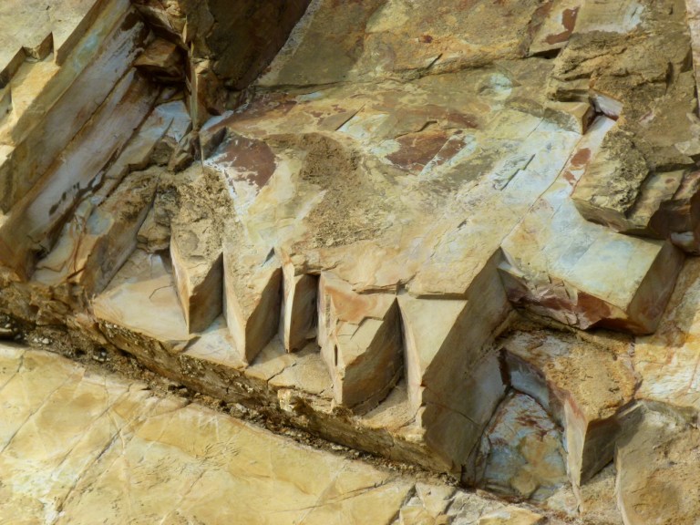 Silurian Period rocks belonging to the Dunquin Group on the Irish Coast.