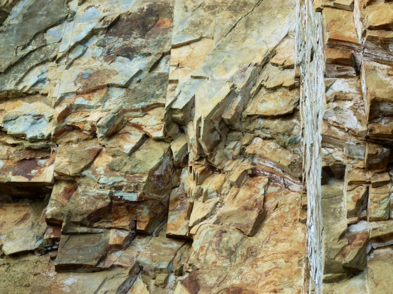 Silurian Period rocks belonging to the Dunquin Group on the Irish Coast.