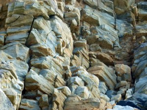 Silurian Period rocks belonging to the Dunquin Group on the Irish Coast.