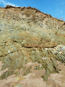 Silurian Period rocks belonging to the Dunquin Group on the Irish Coast.