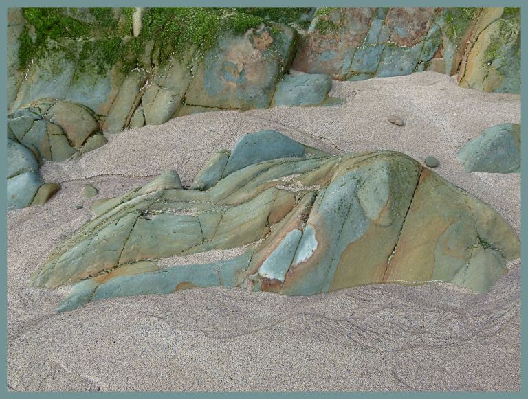 Silurian rock at Clogher Bay in Dingle