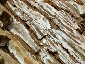 Rock colour and texture in Silurian Period silt stones and sandstones from the Drompoint Formation in Dingle