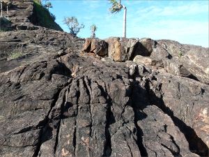 Structure in a rock outcrop near Four Mile Beach in Port Douglas