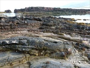 Rock strata on the beach at Fermoyle