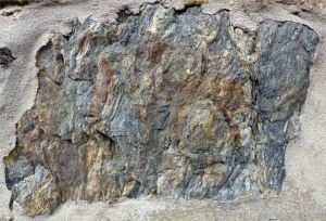 Pattern and texture of rock in a wall