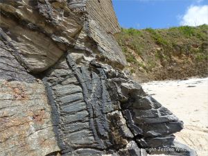 Cornish rock texture and pattern