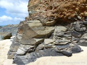 Cornish rock texture and pattern