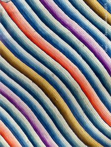 Chinese silk embroidery wave and surf design on a festive dragon robe from the Qing Dynasty