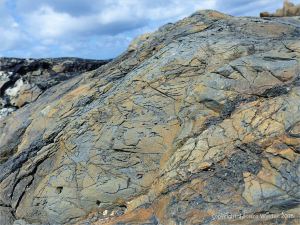Rocks from Porthmeor Beach at St Ives