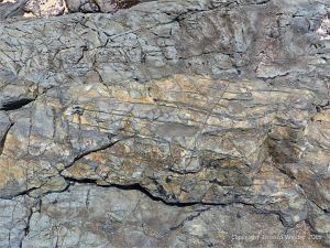Rocks from Porthmeor Beach at St Ives