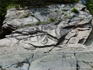 Late Carboniferous Period rocks of the Mabou Group near Cape Enrage