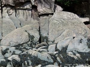 Late Carboniferous Period rocks of the Mabou Group near Cape Enrage