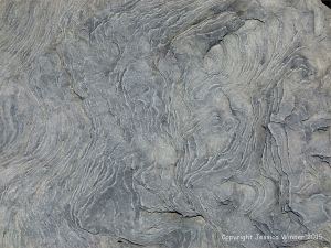 Natural pattern and texture in a beach boulder at Cape Enrage