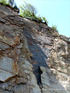 Natural texture and pattern in rocks at Cape Enrage